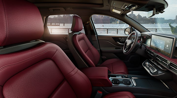The available Perfect Position front seats in the 2024 Lincoln Corsair® SUV are shown. | Irwin Lincoln in Freehold NJ