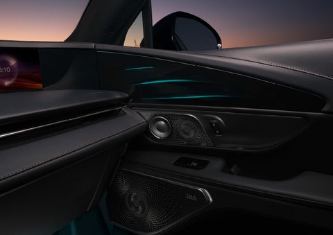 Selectable ambient lighting glows in the passenger door panel. | Irwin Lincoln in Freehold NJ