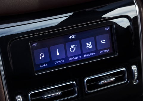 Driver controls like music, temperature, air quality, settings, and heat/cool seats are shown. | Irwin Lincoln in Freehold NJ