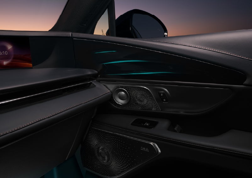 Selectable ambient lighting glows in the passenger door panel. | Irwin Lincoln in Freehold NJ