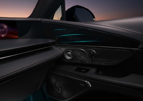 Selectable ambient lighting glows in the passenger door panel. | Irwin Lincoln in Freehold NJ