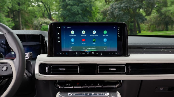 The center touchscreen inside a 2027 Lincoln Aviator® Black Label™ SUV | Irwin Lincoln in Freehold NJ