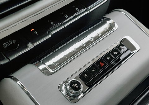 The piano key gear selector of a 2027 Lincoln Aviator® Back Label™ SUV. | Irwin Lincoln in Freehold NJ