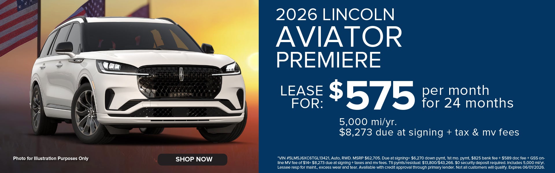 2026 AVIATOR LEASE