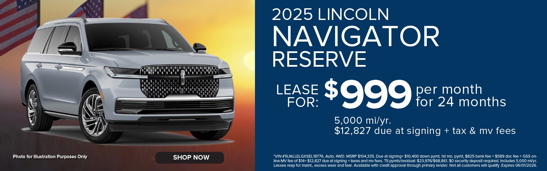 2025 NAVIGATOR LEASE